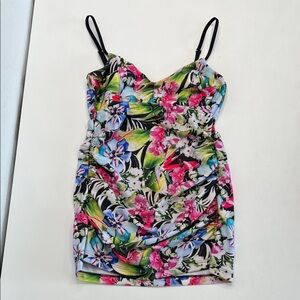 NWOT Daniela Corte tropical print swim tankini size small aka 40